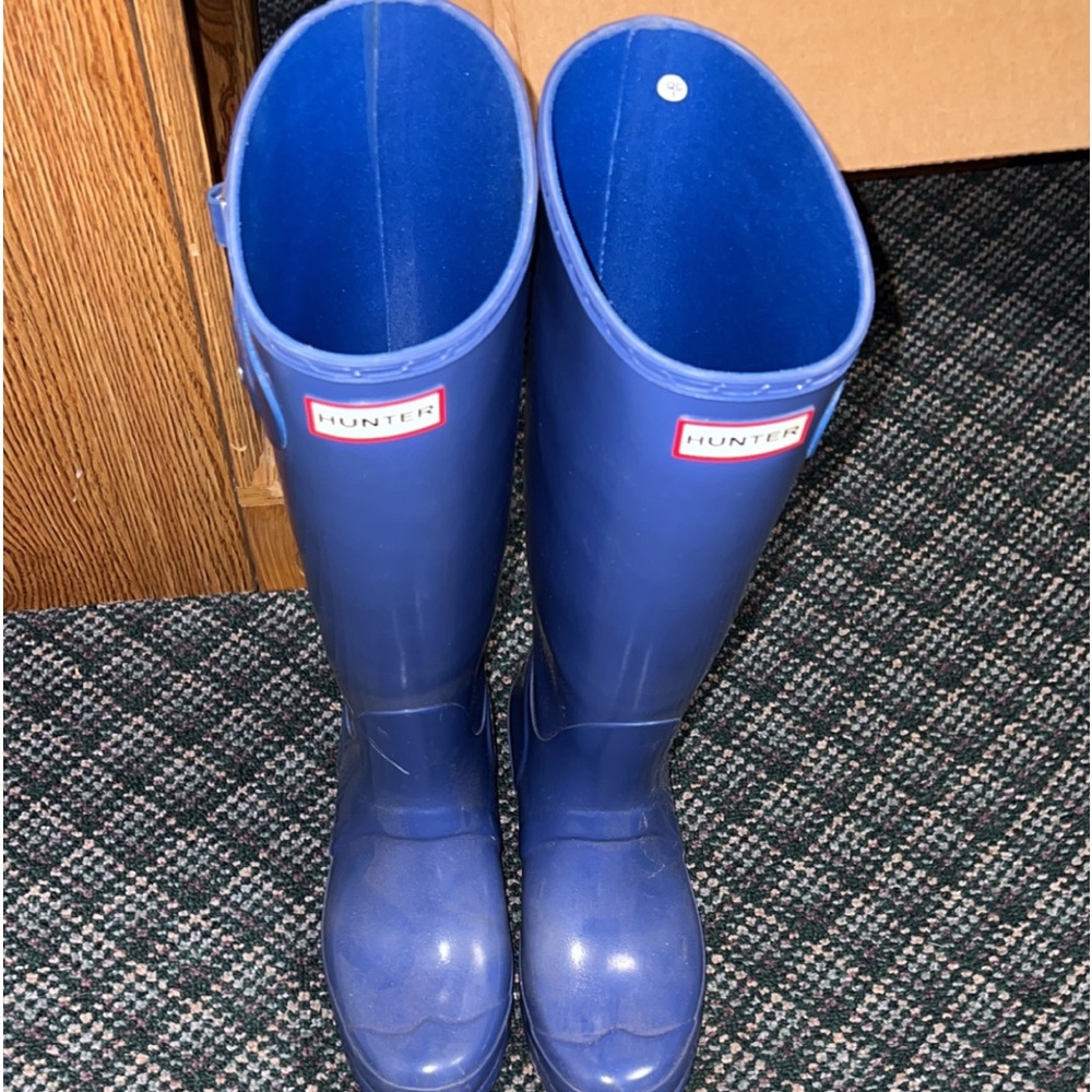 Blue Hunter Rain Boots